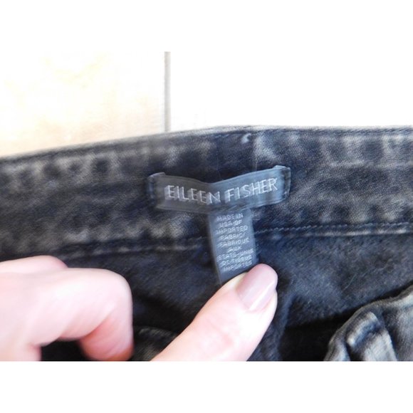 Eileen Fisher Mineral Washed Velveteen Pant Metal Grey Size 8 - Picture 3 of 3